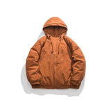 Unisex Coat Outdoor Hooded Padded Cotton Coat