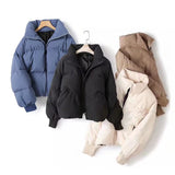 Women Cotton Coat Loose and Warm Idle Style down Jacket