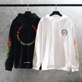 CHH Chrome Heart Hoodie Crowe Sanskrit circle print Chrome Hearts hooded sweater