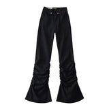 Women Jeans Bell-Bottom Pants Tight Stretch