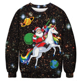 Ugly Christmas Sweater 3D Digital Printing Sweater Casual Loose Pullover for Men and Women Same Style Undershirt