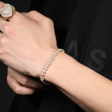 Bracelet Full Diamond Spring Button Horse Eye Bracelet Hip Hop Micro Zircon Spectrum St. Valentine's