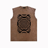 Purple Brand Distressed Tank T Shirts Distressed Sleeveless T-shirt Vest
