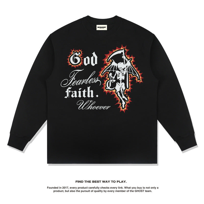 Unisex Long Sleeve Shirt Loose