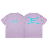 Gallery Dept T-Shirt Letter Pattern Washed Old Short Sleeve T-Shirt