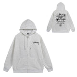 Stussy Hoodie Zip Cardigan Hooded Sweater