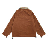 Men Coat Workwear Jacket Retro Lapels