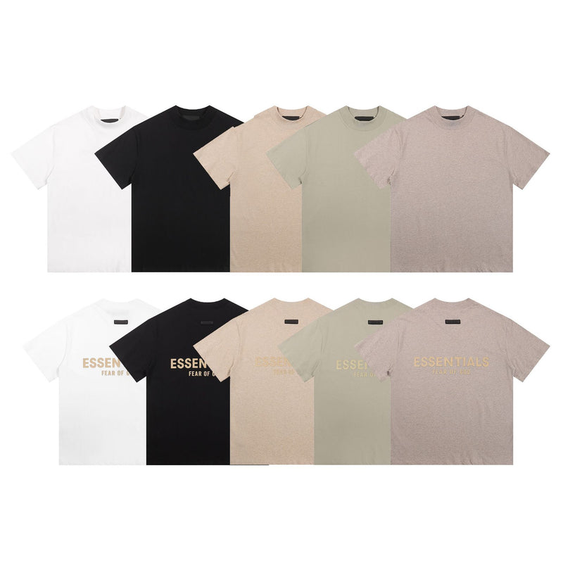 Fog Essentials T Shirts Spring Summer FOG Letter Crew Neck Short Sleeves