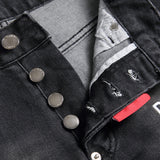 DSQ2 Short Jeans Ripped Patch Slim-fit Stretch Denim Shorts