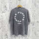 Purple Brand Distressed T Shirts Short Sleeve