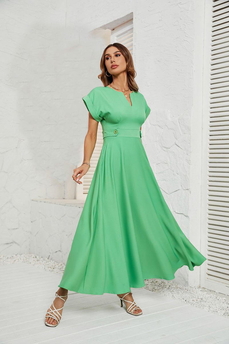 Women Dress Summer Fashion Waist-Controlled Dress