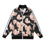 Palm Angels Sweatshirts Printed Men and Women Baggy Coat Campus Retro Sports Casual Jacket