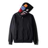 Bathing Ape Hoodie Thin Cardigan Zipper Hooded Loose Shark Jacket