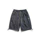 Unisex Shorts Retro Workwear Shorts Embroidered Loose