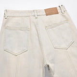 Men Jeans Distressed Niche Loose Stitching