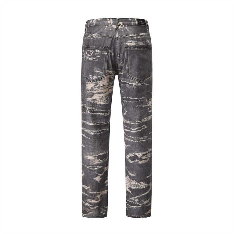 Men Jeans Digital Printing Hip Hop Loose Leisure