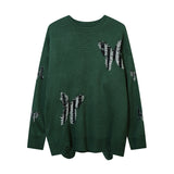 Women Sweater Oversize Butterfly Knitted Sweater
