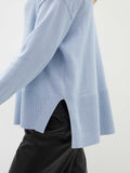 Women Work Business Casual Sweats Knitted High Collar Loose Sweater