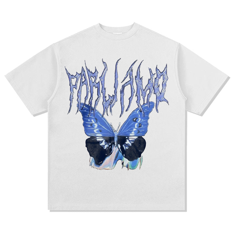 Unisex T Shirt Butterfly Digital Printed Top