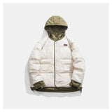 Unisex Coat Fake Two-Piece Winter Splicing Coat