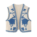 Women Vest Casual Vest Embroidery