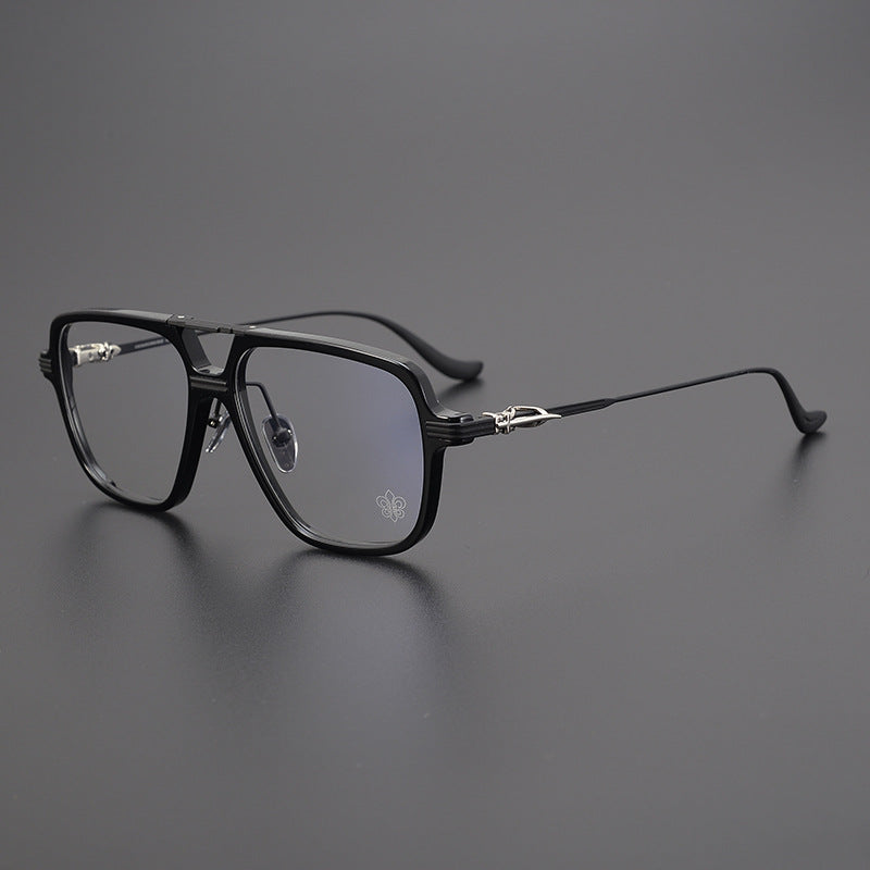 CHH Chrome Hearts Glasses Vintage Double Beam Large Frame Glasses Frame