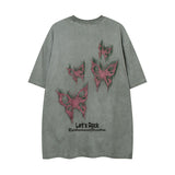 Men T-shirt Hip Hop Retro Graffiti Fashion Brand Short Sleeve T-shirt