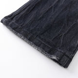Men Jeans Decoration Loose Worn out