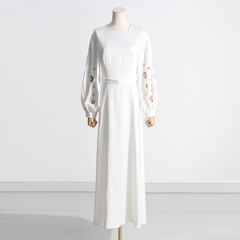 Bohemian Dress French Satin Evening Gown