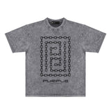 Purple Brand Distressed T Shirts Short Sleeve