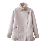 Women Cotton Coat Suede Jacket