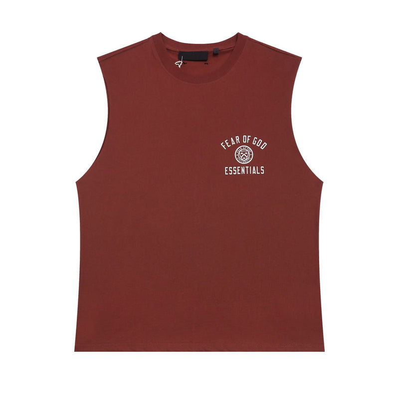 Fog Essentials tank spring/summer letter round neck pullover casual vest