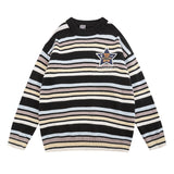 Women Sweater Tie-Dyed Full Printed Knitted All-Matching Sweater