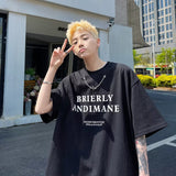 Men T Shirt Heavy Cotton Loose Casual