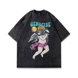 Men's T-Shirt Printed Short-Sleeved T-shirt Men's and Women's Loose