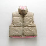 Women Cotton Coat Casual Double-Sided Wear Cotton Vest