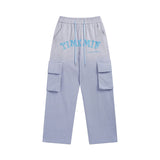 Cargo Pants Letter Print Low Waist Casual