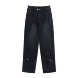 Men Jeans Stitching Hip Hop Loose