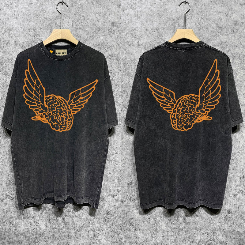 Gallery Dept T Shirts Tee Shirt Washed and Worn Short Sleeve T-shirt Blouse