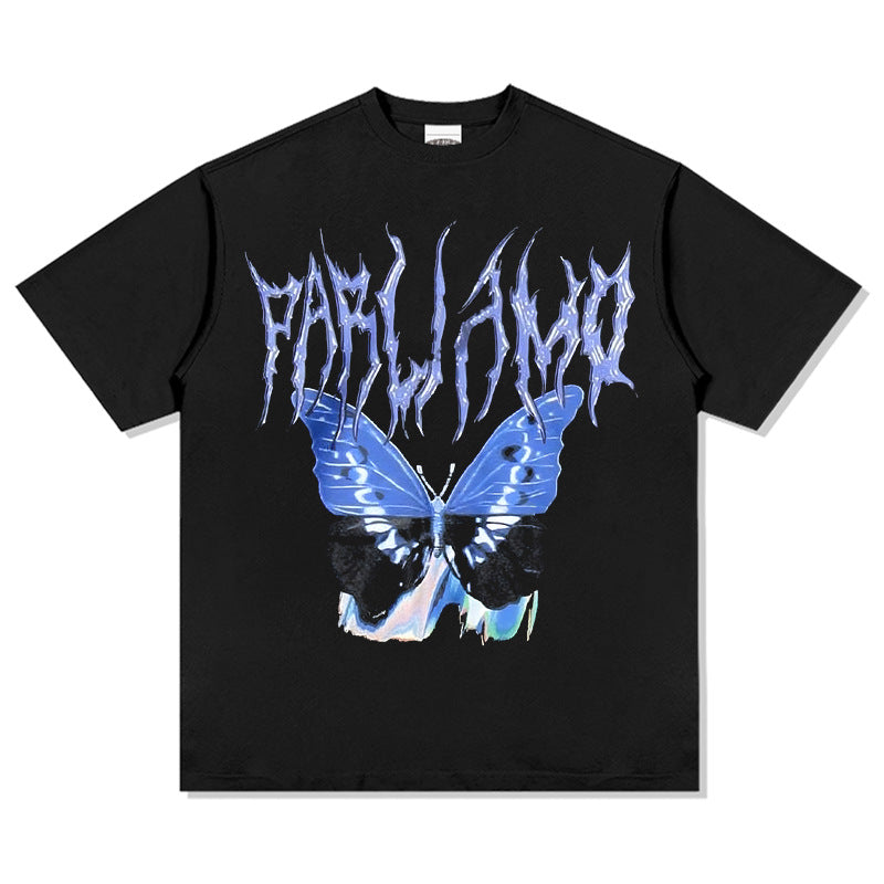 Unisex T Shirt Butterfly Digital Printed Top