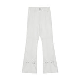 Men Jeans Bell-Bottom Pants Loose Fit