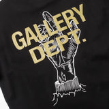 Gallery Dept T Shirts Short Sleeve Los Angeles Gallery Dept Male and Female Couples Wear Loose BF