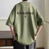 Men T Shirt Suede Heavy Summer