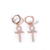 Earrings Zircon Ankh Earrings Ankh