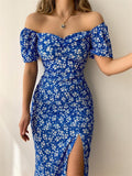 Women Dress Split Temperament Hot Girl Dress
