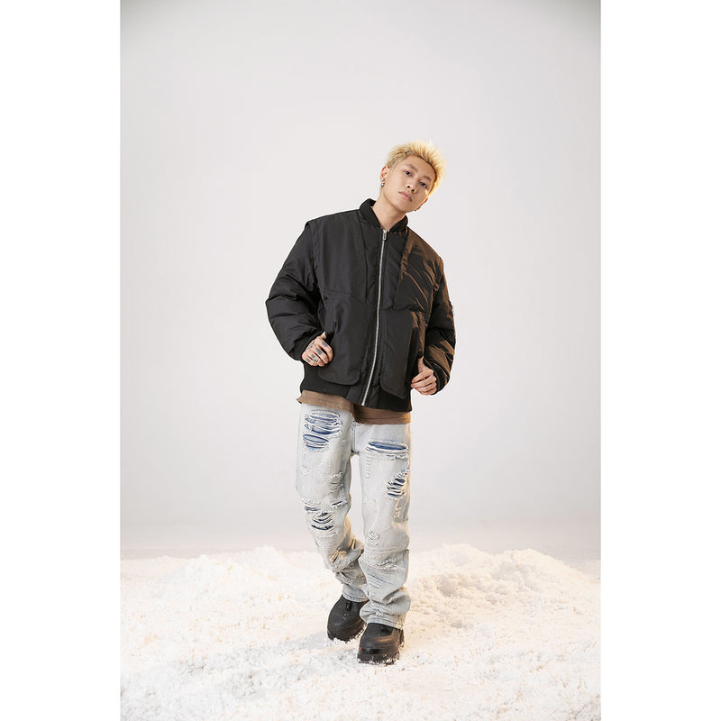 Unisex Coat Baseball Uniform Men's and Women's Cotton-Padded Jacket