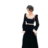 Betty Draper Valentine's Day Dress Vintage Dress Early Autumn Black Dress