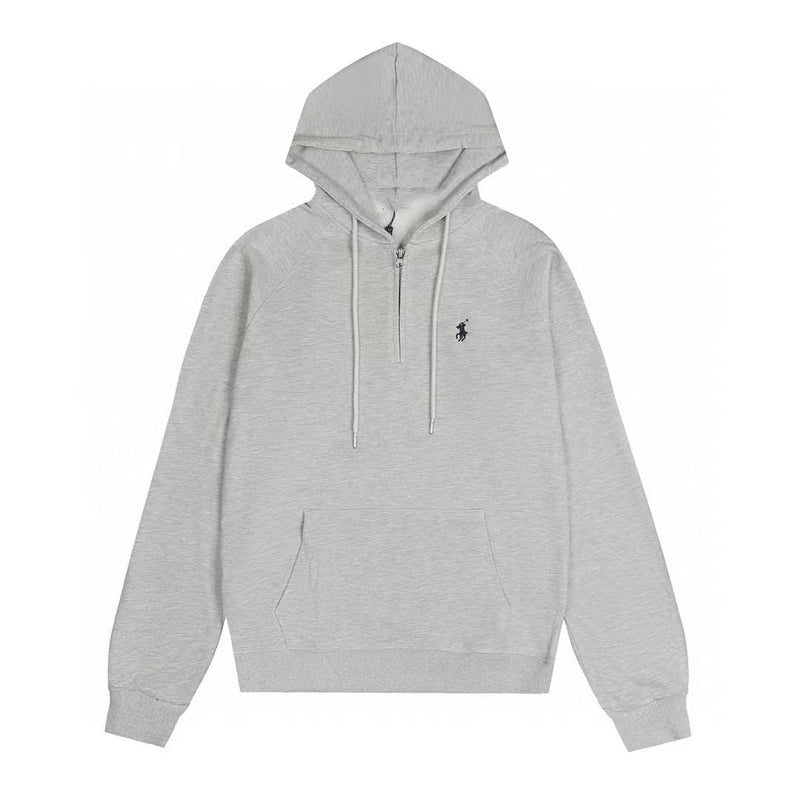 Ralph Lauren Coat RL Embroidered LOGO Half Zip Hooded Jacket