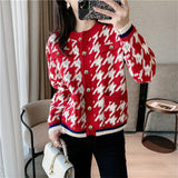 Women Knitted Cardigan Sweater Vintage