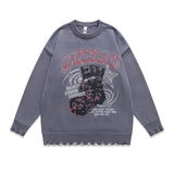 Women Sweater Japanese Anime Idle Style Retro